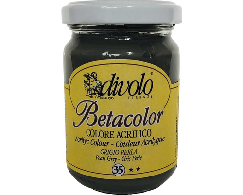 Culoare acrilică Betacolor Divolo 35 Pearl Gray 125 ml-0