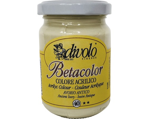 Culoare acrilică Betacolor Divolo 40 Antique Ivory 125 ml-0