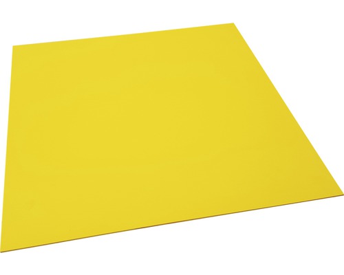 Placă PVC 500x500x3 mm galbenă