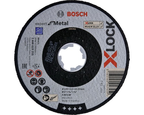 Disc debitare metale Bosch Zubehör Ø125x2,5x22,23 mm, pentru mandrină X-LOCK System-0