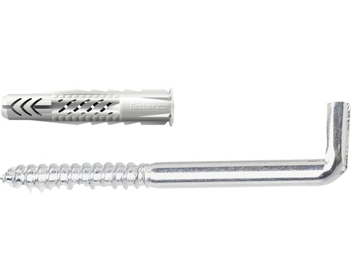 Dibluri plastic cu carlig Fischer UX 8x50 mm, pachet 4 bucati