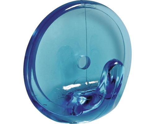 Cuiere autoadezive cu 1 cârlig Hettich Budget Ø36mm, plastic albastru, 2 bucăți-0