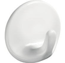 Cuiere autoadezive cu 1 cârlig Hettich Budget Ø36mm, plastic alb, 2 bucăți-thumb-0