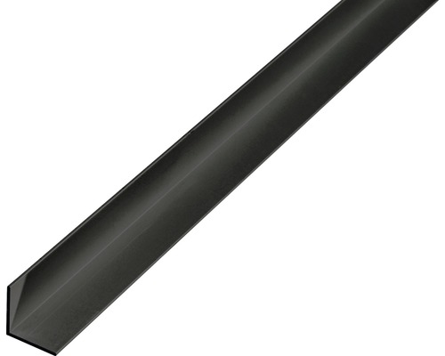Cornier aluminiu Alberts 20x20x1 mm, lungime 1m, negru, eloxat-0