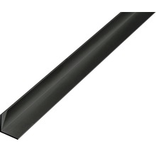 Cornier aluminiu Alberts 15x15x1 mm, lungime 1m, negru, eloxat-thumb-0