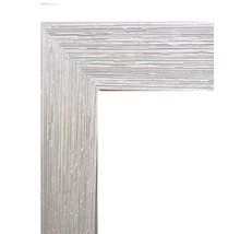 Oglindă cu ramă argintie cu inserții 60x90 cm-thumb-2