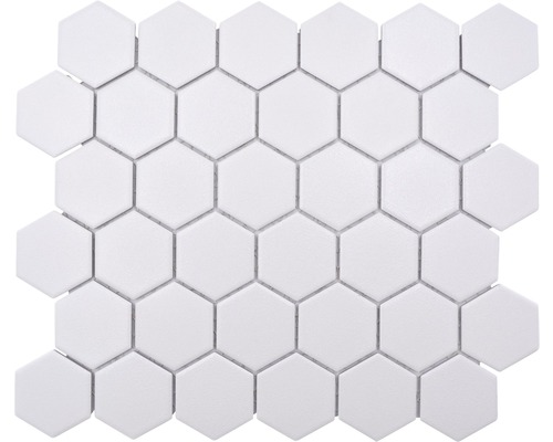 Mozaic HX AT51 hexagon uni alb R10B 32,5x28,1 cm-0