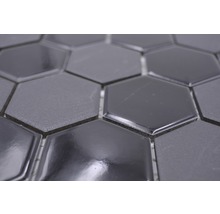 Mozaic HX 09059 hexagon mix negru R10B 32,5x28,1 cm-thumb-2