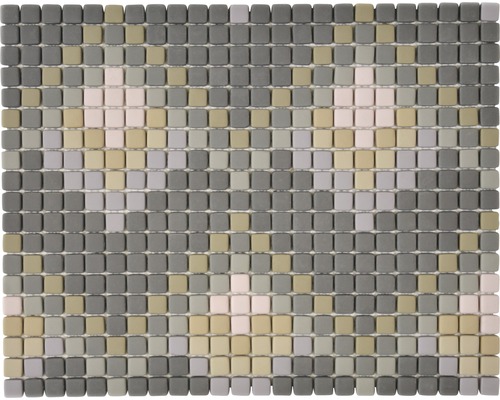Mozaic Cuba MC6 Quadrat enamel gri mat 31x24,6 cm-0