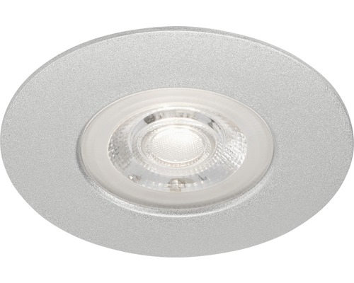 Spot încastrabil fix cu LED integrat Kulana 5W 460 lumeni IP44, 3000K variabil, Ø90 mm, crom mat-0