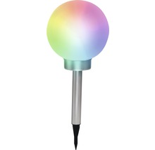 Lampă solară sferă cu LED RGBW Ø200 mm, culori interschimbabile-thumb-0