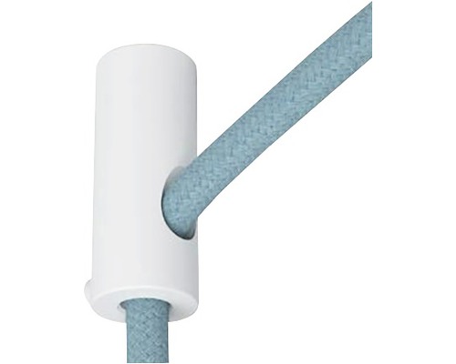 Suport ornamental de tavan Creative-Cables pentru fixat cablu pendule, alb-0