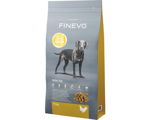 Hrană uscată pentru câini FINEVO Senior cu pui 15 kg