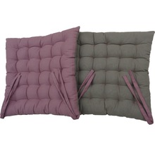 Pernă scaun cu două fețe roz/bej 40x40 cm-thumb-0