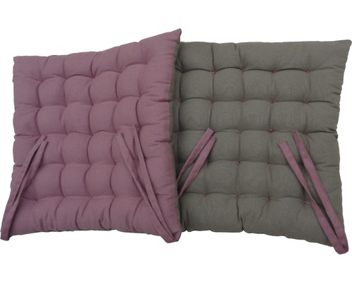 Pernă scaun cu două fețe roz/bej 40x40 cm