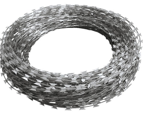 Concertina gard 50 m, argintiu