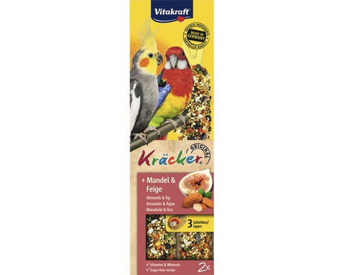 Snack pentru păsări, Vitakraft Australia Kräcker® cu fructe, 2 bucăți, 180 g