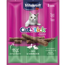 Gustare pentru pisici, Vitakraft Cat-Stick cu rață și iepure, 3 bucăți, 18 g-thumb-0