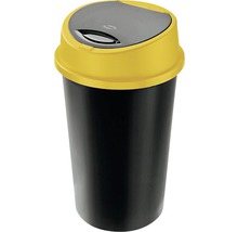 Coș de gunoi Bingo galben 25 litri capac batant-thumb-0