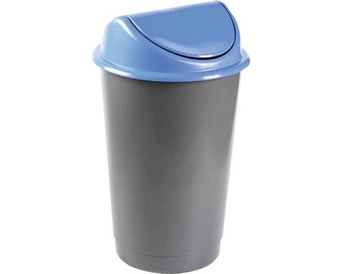 Coș de gunoi cu capac batant 60 l albastru
