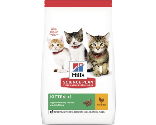 Hrană uscată pentru pisici Hill's Kitten Healthy Development cu pui 300 g