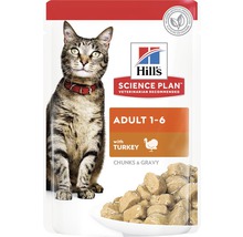 Hrană umedă pentru pisici Hill's Adult, curcan, plic, 85 g-thumb-0