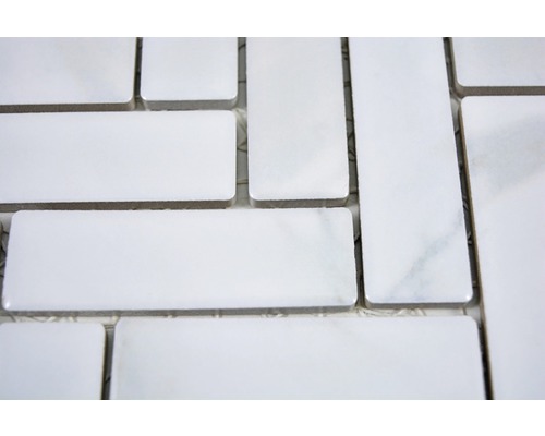 Mozaic ceramic HB SO 10 optică piatră albă 27,05x31,75 cm-0