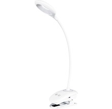 Lampă de birou cu LED integrat Harris 4W 180 lumeni, albă, alimentare USB și acumulator-thumb-1