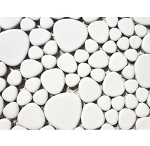 Mozaic ceramic XKM 100N tip pietre alb uni 27,5x27,5 cm-thumb-2