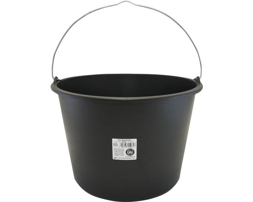 Galeata pentru mortar din polietilena neagra 20 litri
