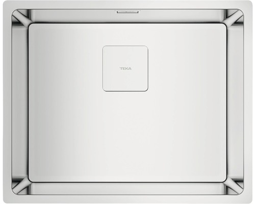 Chiuvetă bucătărie cu o cuvă Teka FlexLinea RS15 50.40 54x44 cm, fără picurător, instalare Undermount, Top & Flush, inox