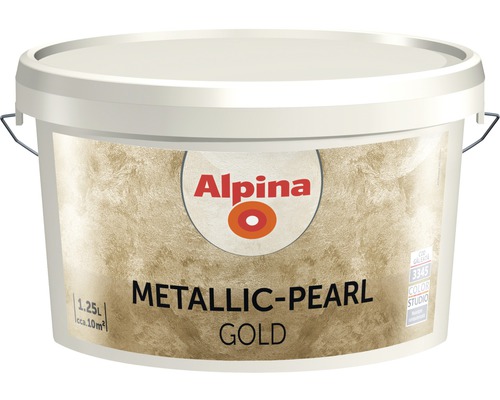Vopsea creativă Alpina Metallic Pearl gold 1,25 l-0