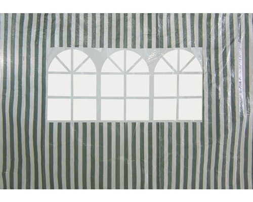 Element lateral cu fereastră, pentru cort petreceri Adria verde-alb