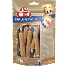 Recompensă pentru câini 8în1 Triple Flavour Ribs 6 buc.-thumb-0