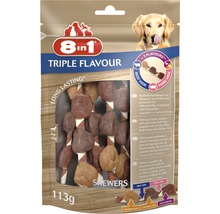 Recompensă pentru câini 8în1 Triple Flavour Skewers 6 buc.-thumb-0