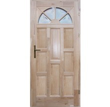 Ușă de intrare din lemn pentru exterior 1/1 stejar lăcuit 100x210 cm dreapta-thumb-0