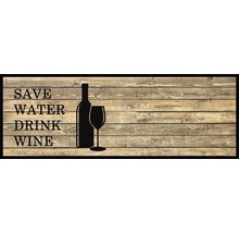 Traversă bucătărie Save water - drink wine 50x150 cm-thumb-0