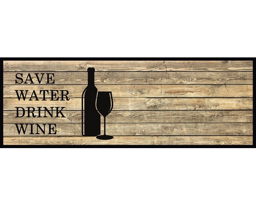 Traversă bucătărie Save water - drink wine 50x150 cm