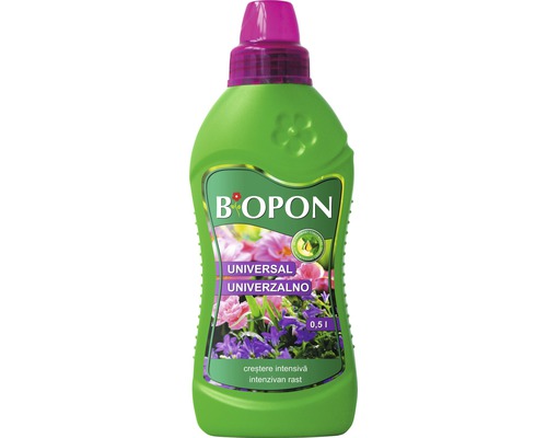 Pachet ingrasamant toamna Biopon granulat pentru gazon 1 kg + ingrasamant Biopon lichid universal 0,5 l