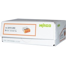 Cleme legături rapide cabluri Wago 3x max. 2,5 mm², pachet 100 bucăți (gama 2273)-thumb-2
