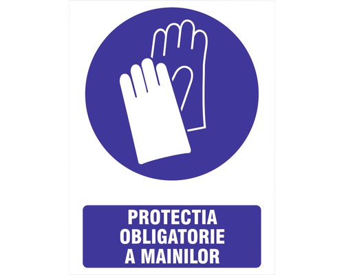 Indicator avertizare „Protecția obligatorie a mâinilor” (Coronavirus)