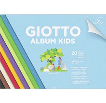 Bloc hârtie colorată A4 Giotto Album Kids, 20 foi-thumb-0