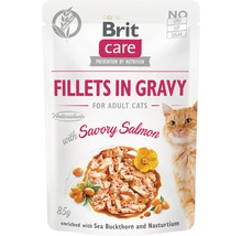 Hrană umedă pentru pisici Brit Care plic file somon în sos 85 g-thumb-0