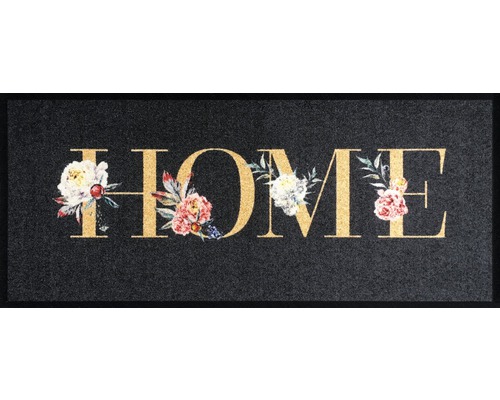Traversă Home Flowers antracit 66x150 cm