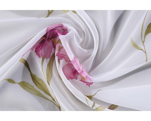 Perdea Judie imprimeu floral roz 280 cm lățime (la metru)-0