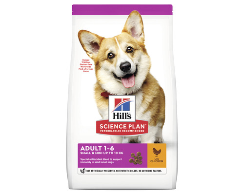 Hrană uscată pentru câini Hill's Adult Small & Mini cu pui 1,5 kg
