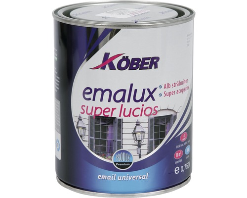 Email superlucios Emalux Köber alb clasic 0,75 l