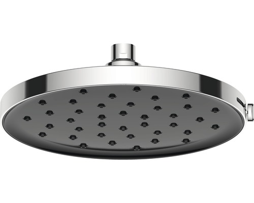 Avital Pară de duș fixă, Ø 23 cm, 3 funcții, buton reglare, crom/negru-0