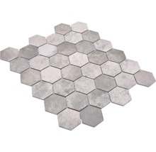 Mozaic HX Curio ZDG hexagon ciment gri 32,5x28,1 cm-thumb-2