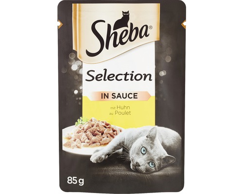 Hrană umedă pentru pisici Sheba mini-fileuri suculente de pui, 85 g